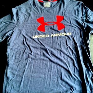 Under Armour Graphic T-Shirt 2xl - Blue with Red